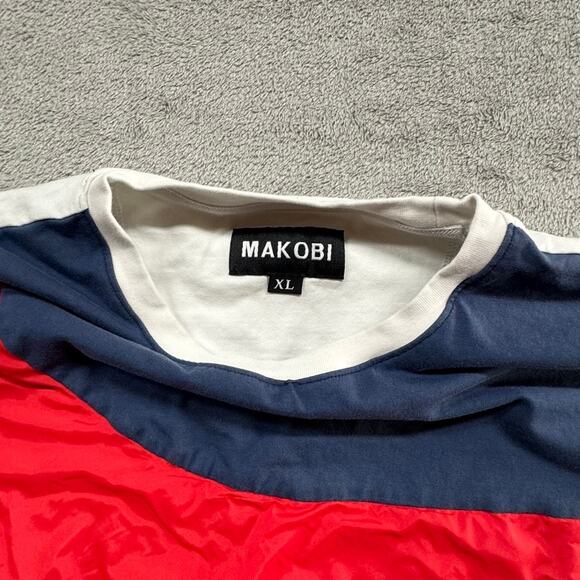 Makobi Shirt Mens Size Extra Large Multi‎ color Short Sleeve Crewneck Streetwear - Picture 3 of 5